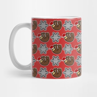 Sloth Christmas Pattern Mug